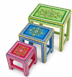 Hand Painted Traditional Stackable Wood