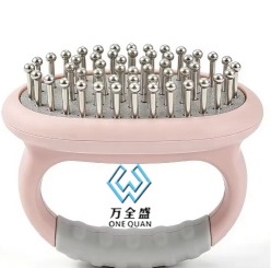 Pet Loose Hair Comb with Silicone Handle