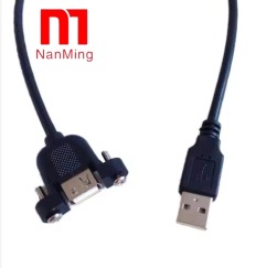 Usb 2.0 Male to Female Panel Mount Adapt