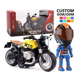1:12 Scale Pull Back Die Cast Motorcycle