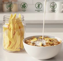 Halal Sliced Freeze-Dried Mango Chips