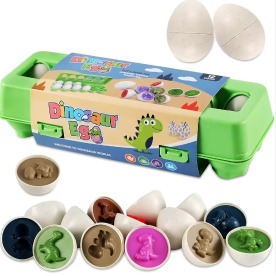 12PCS Dinosaur Egg Puzzle Toy Set Ed