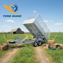 FLAT TOP HYDRAULIC TIPPER DUMP TRAILER