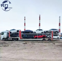 Heavy Duty Steel SemiTrailer Car Carrier