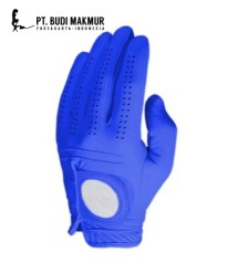 Leather Cabretta Blue Handed Golf Glove