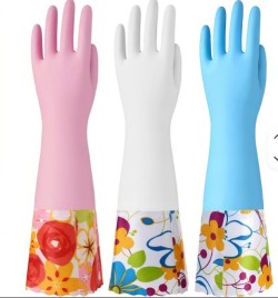16-Inch Nitrile Cleaning Gloves Medium
