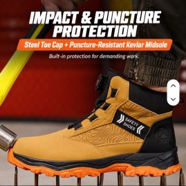 Unisex High Top Steel Toe Safety Boots