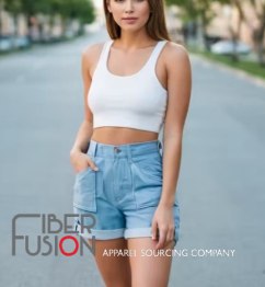 Women Vintage Waist Washed Denim Shorts