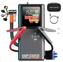 8000mAh Car Jump Starter + Tire Inflate