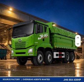 430HP JH6 8x4 Dump Truck FAW 400L